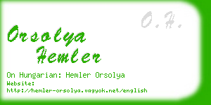 orsolya hemler business card